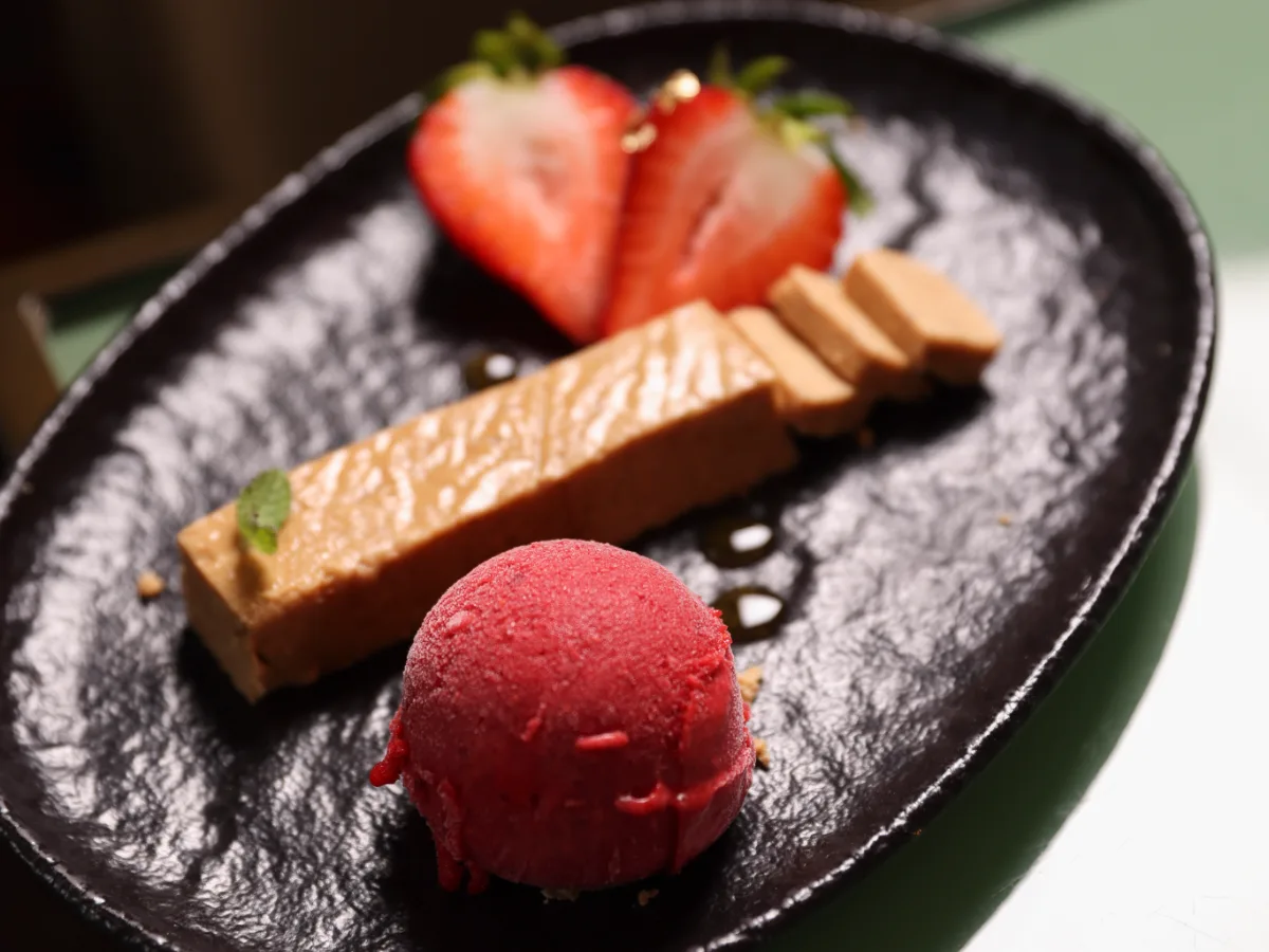 Foto de Turrón español con sorbet